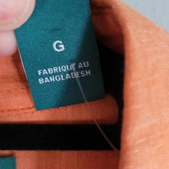 Mens Cubavera orange button up dress shirt. EUC - Picture 3 of 8